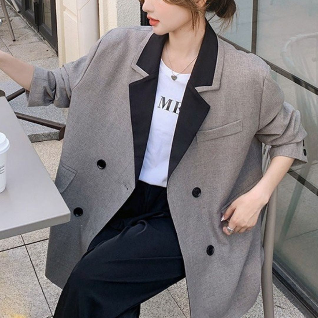 Color Block Blazer