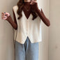 Fall V-neck Knit Vest