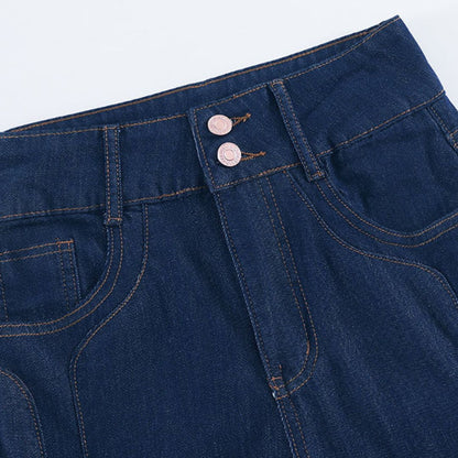 軽量ハイウエストルーズストレートパンツ