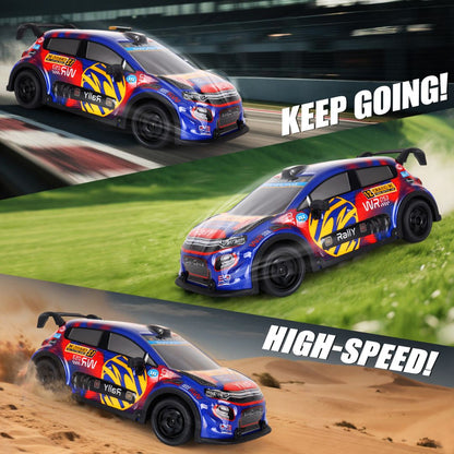 1:18 Scale 4WD High-Speed RC Drift Car with LED Lights