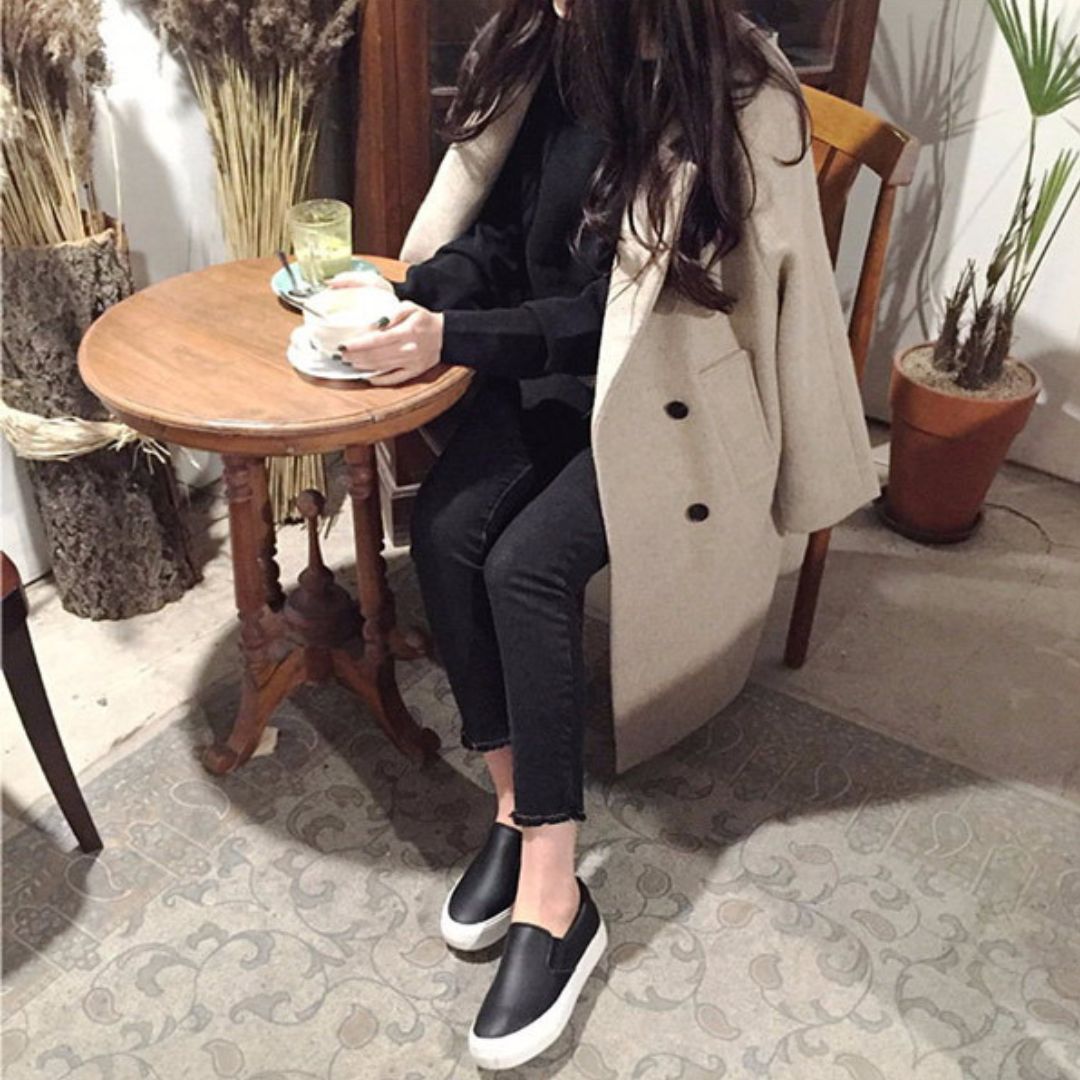 Loose Mid Length Coat