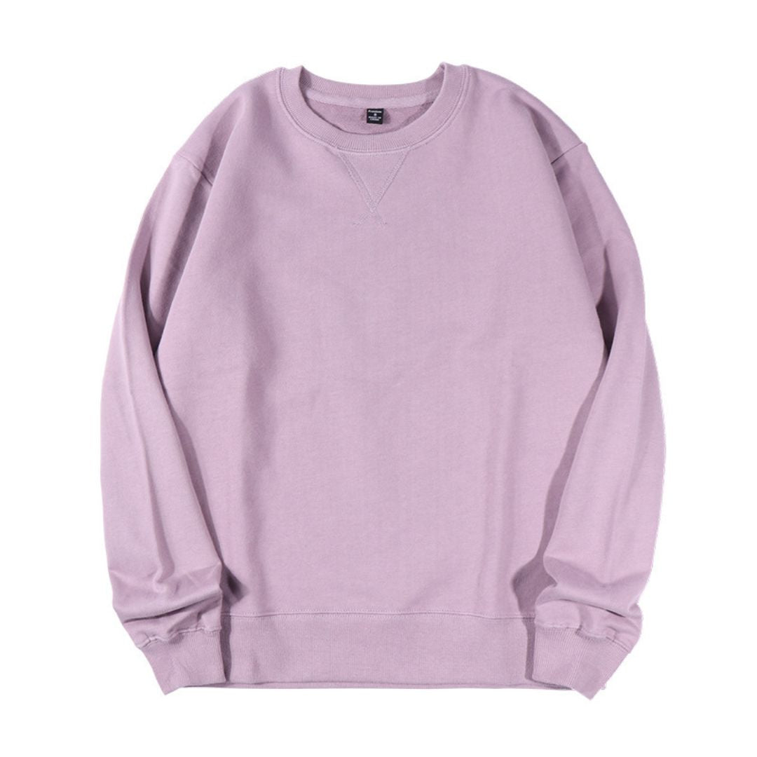 340g Solid Color Loose Sweatshirt