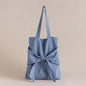 Bowknot Canvas Shoulder Bag