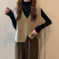 Fall V-neck Knit Vest