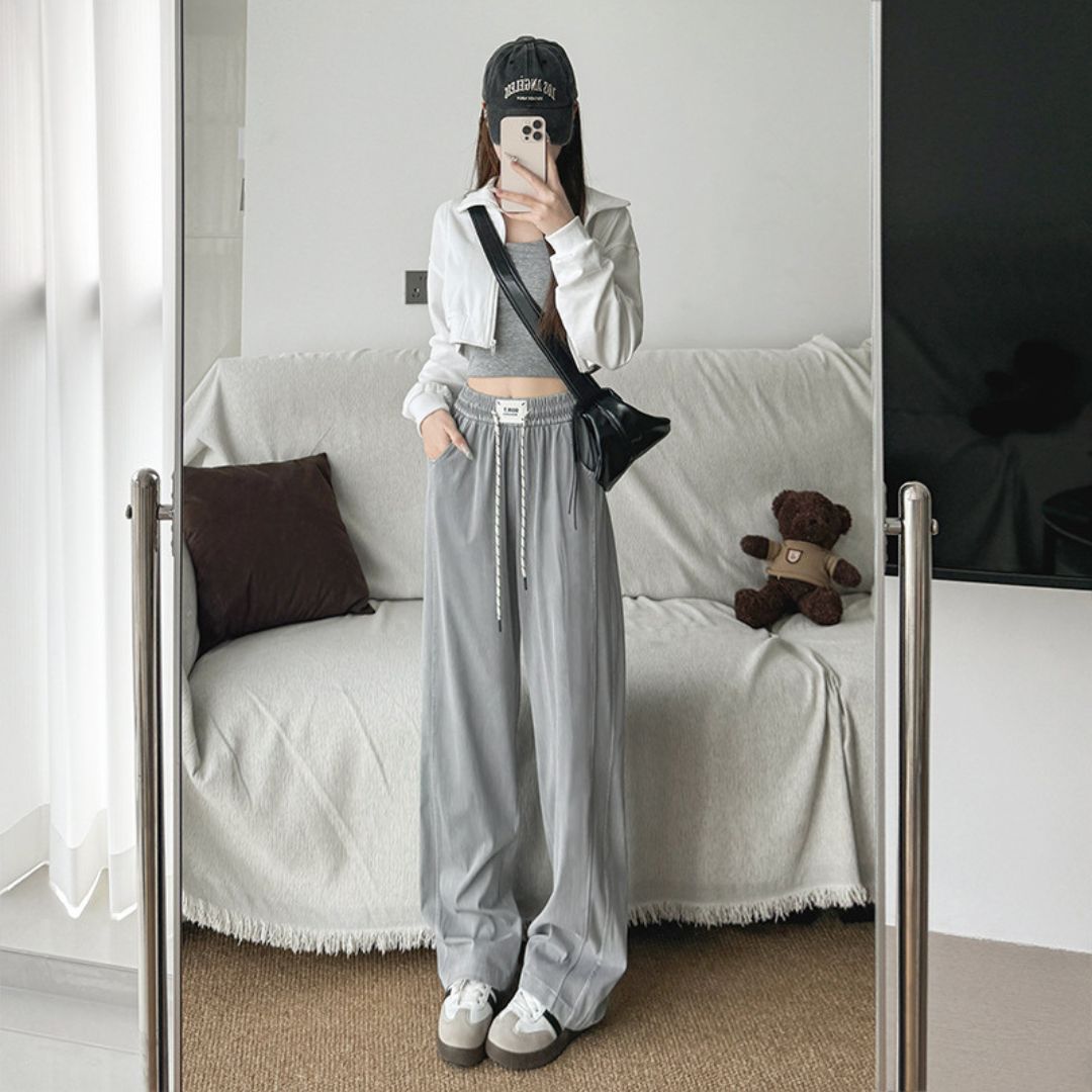 Tencel Stylish Casual Straight Pants