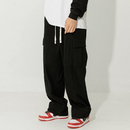 Corduroy Relaxed-Fit Cargo Pants