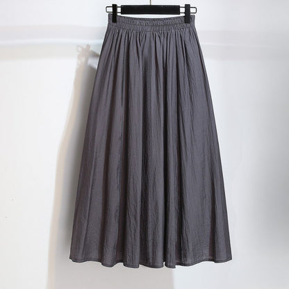 アシンメトリーニットトップス+スカートセット  