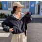 Blue Patchwork Lace Casual Fashion Jacket