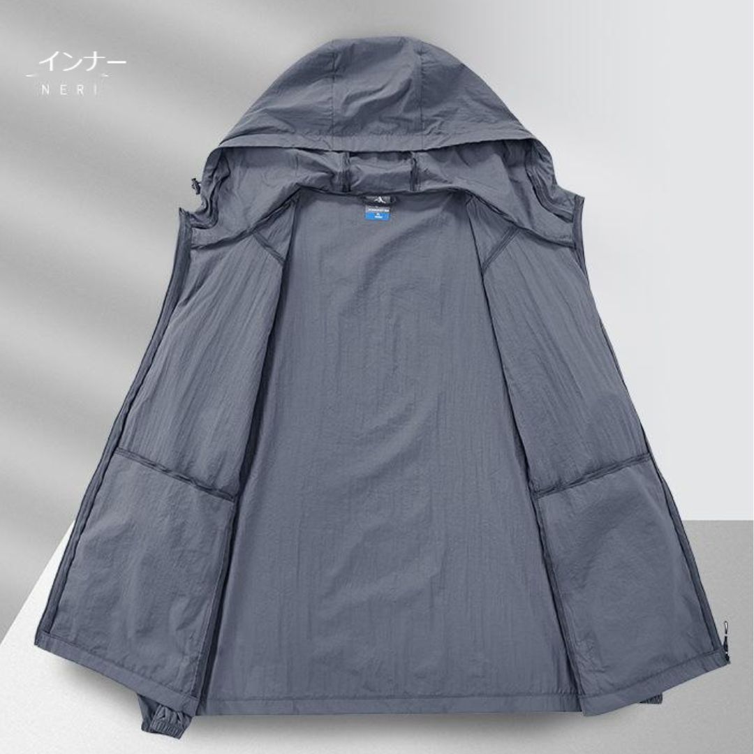 Lightweight UV-Protective Waterproof Hooded Jacket
