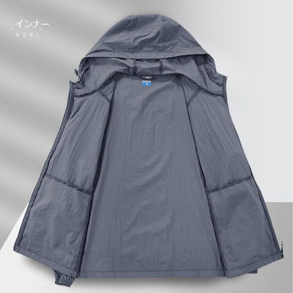 Lightweight UV-Protective Waterproof Hooded Jacket