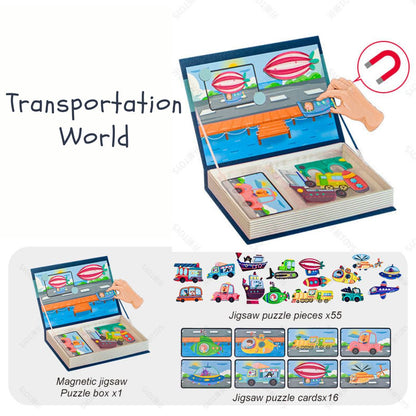 DIY 教育用磁気パズルブックおもちゃ