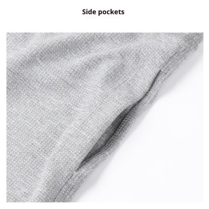 270g Japanese-style Waffle Fabric Mid-length Shorts