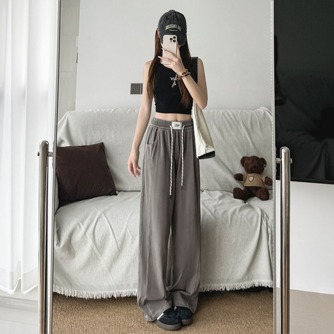 Tencel Stylish Casual Straight Pants