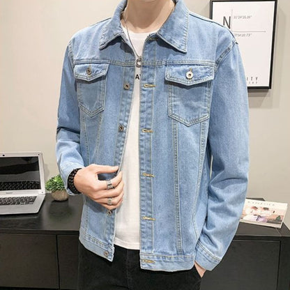 Men's slim-fit denim jacket