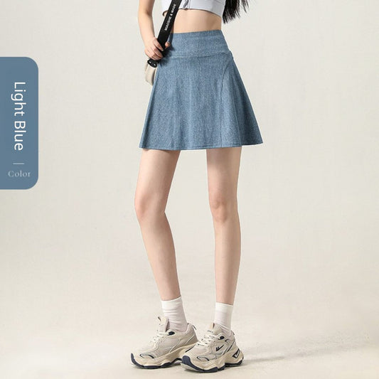 Lightweight Denim Skort