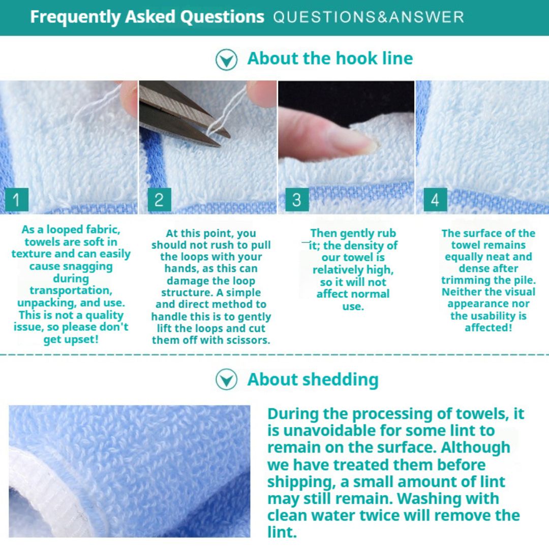 MonoRed Pure Cotton Facial Towels (3-Pack)