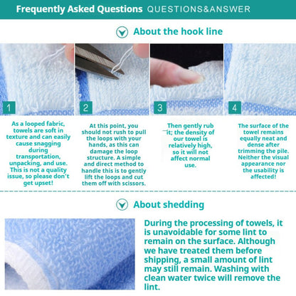 MonoRed Pure Cotton Facial Towels (3-Pack)