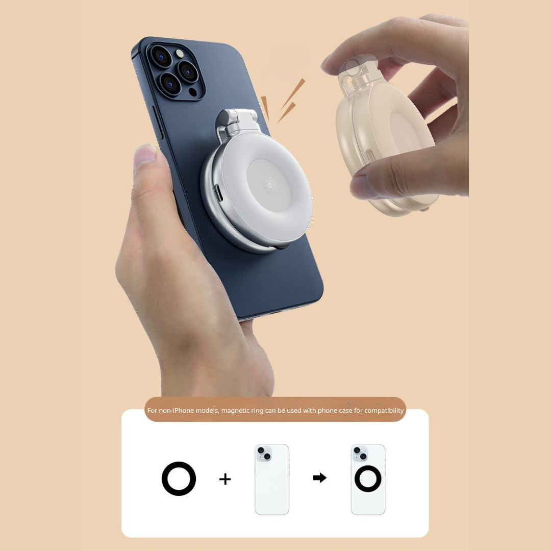 マグネット式スマホ用自撮りライト