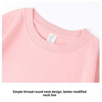 250g Plain Cotton Long-sleeved T-shirt (Min. 2 pcs)