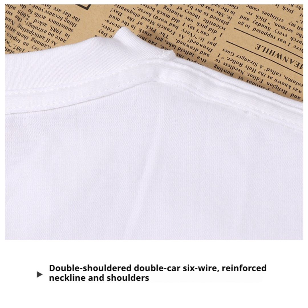 250g Pure Cotton V-Neck Short Sleeve T-Shirt (Min. 2 pcs)