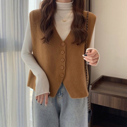 Fall V-neck Knit Vest