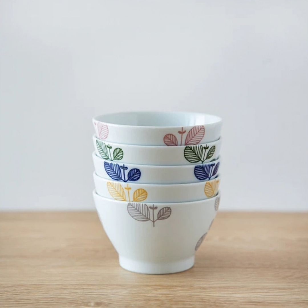 Mint Leaf Rice Bowl Set