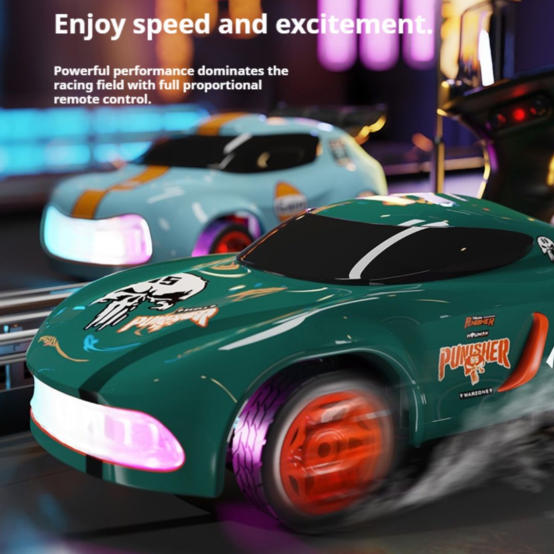 1:64 Mini LED Remote Control Racing Car
