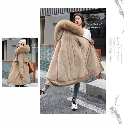 Fur Collar Fleece Lined Jacket