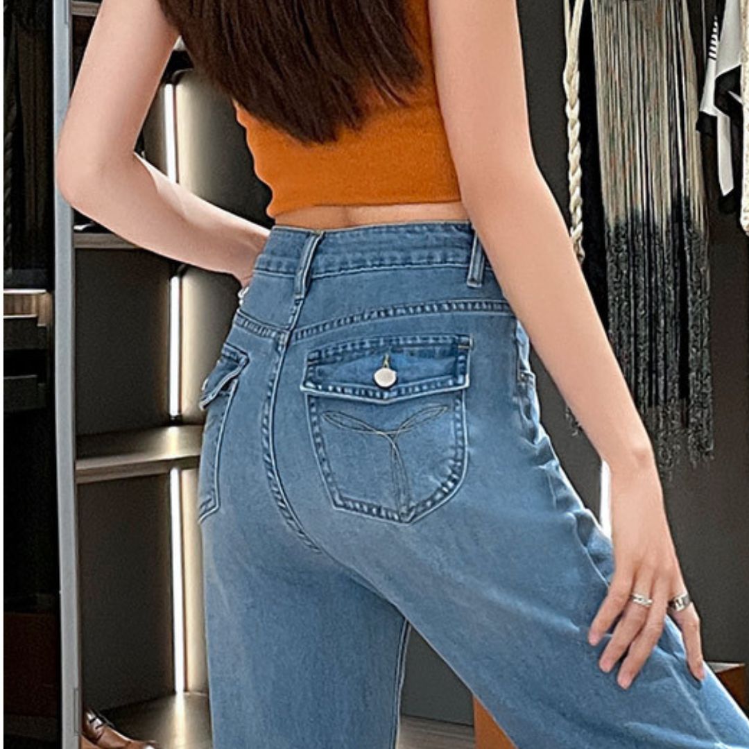 High Waist Slimming Loose Flare Pants