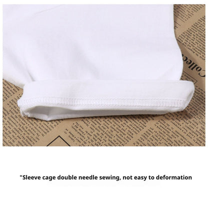 250g Pure Cotton V-Neck Short Sleeve T-Shirt (Min. 2 pcs)