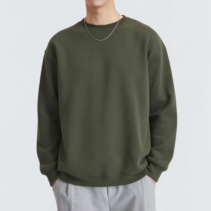 Solid Crewneck Airy Sweatshirt