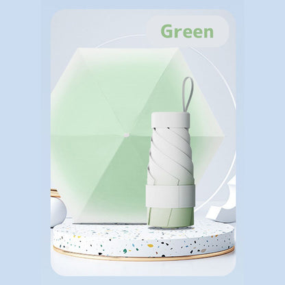 Gradient Color Mini Folding Umbrella