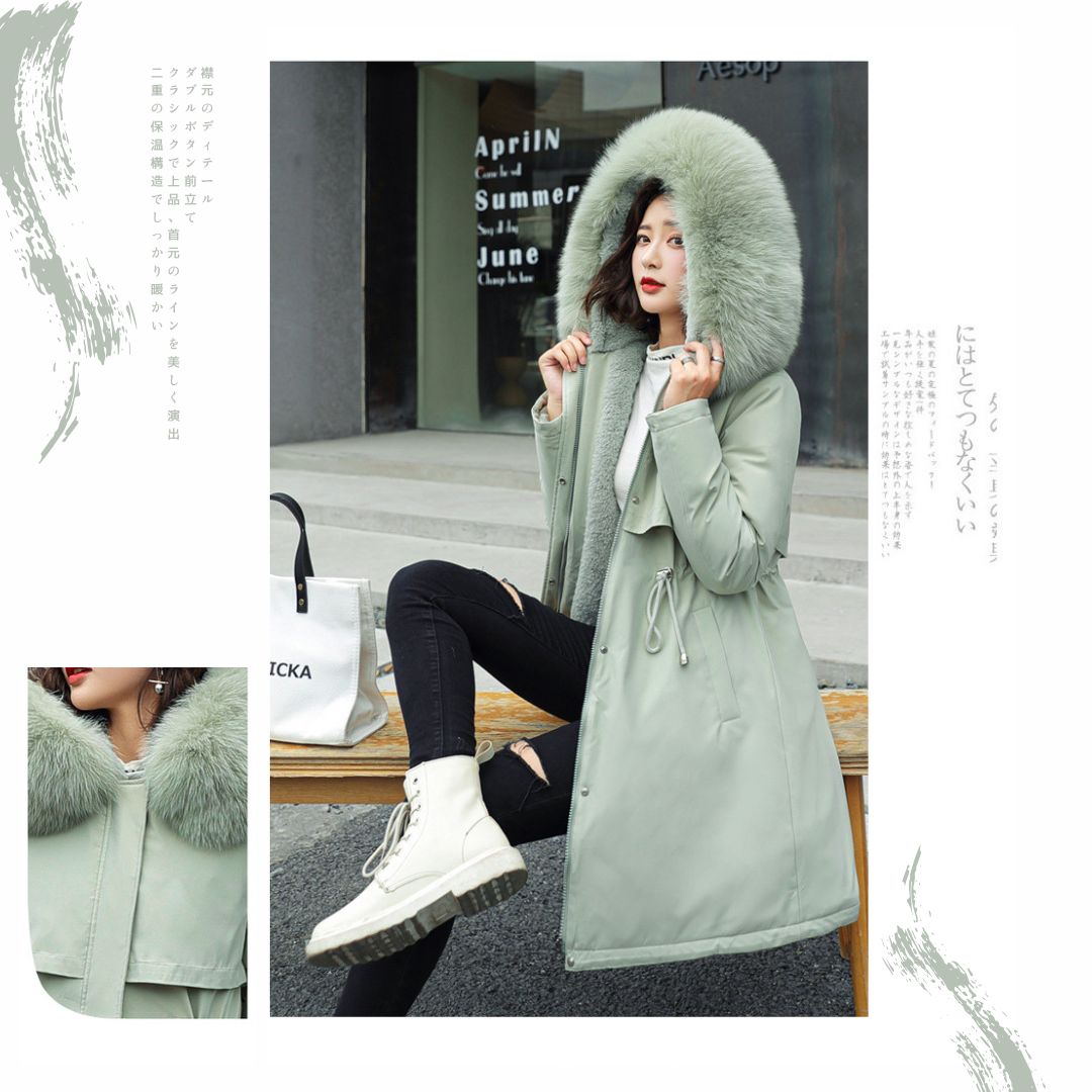 Fur Collar Fleece Lined Jacket