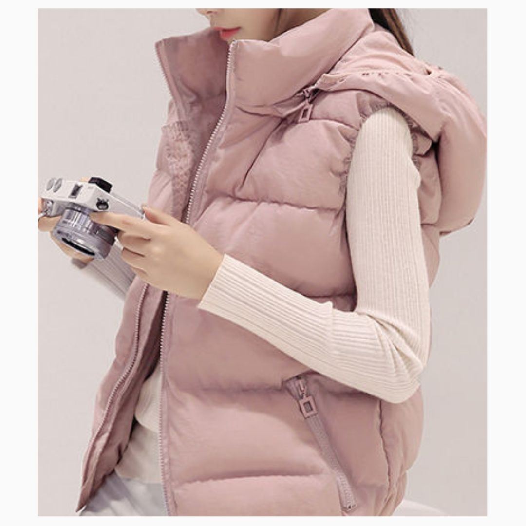 Solid Color Cotton Vest