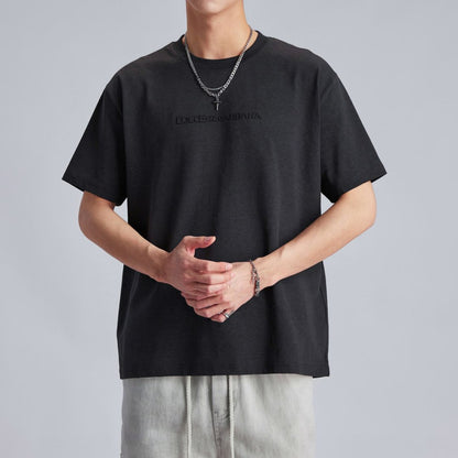 3DレタープリントカジュアルTシャツ