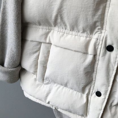 Japanese-style loose-fit quilted vest