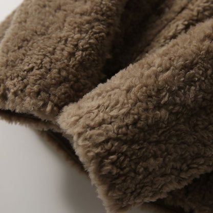 Japanese-Style Textured Fleece Jacket