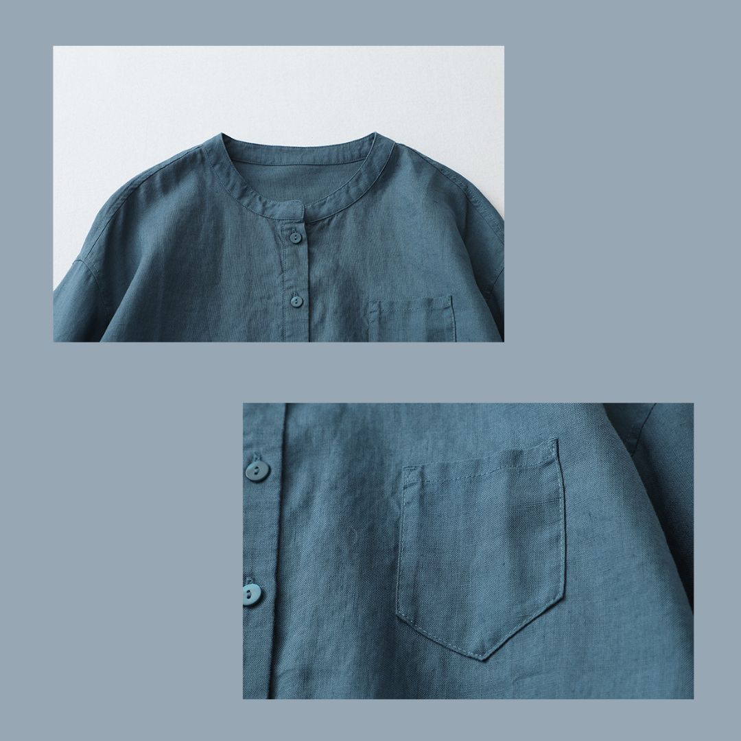 Summer Japanese Cotton and Linen Tops