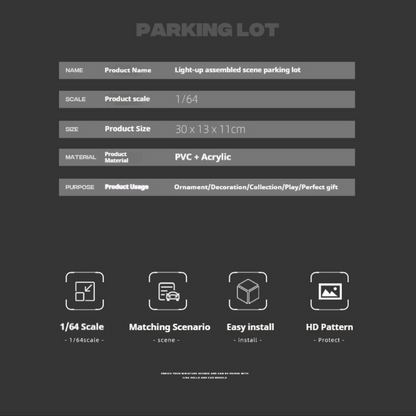 1:64 Parking Lot Lighting Scene Box