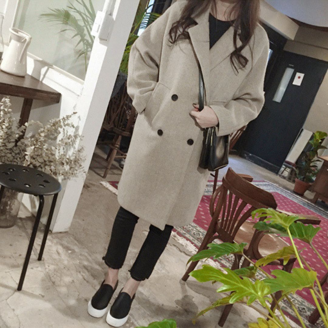 Loose Mid Length Coat