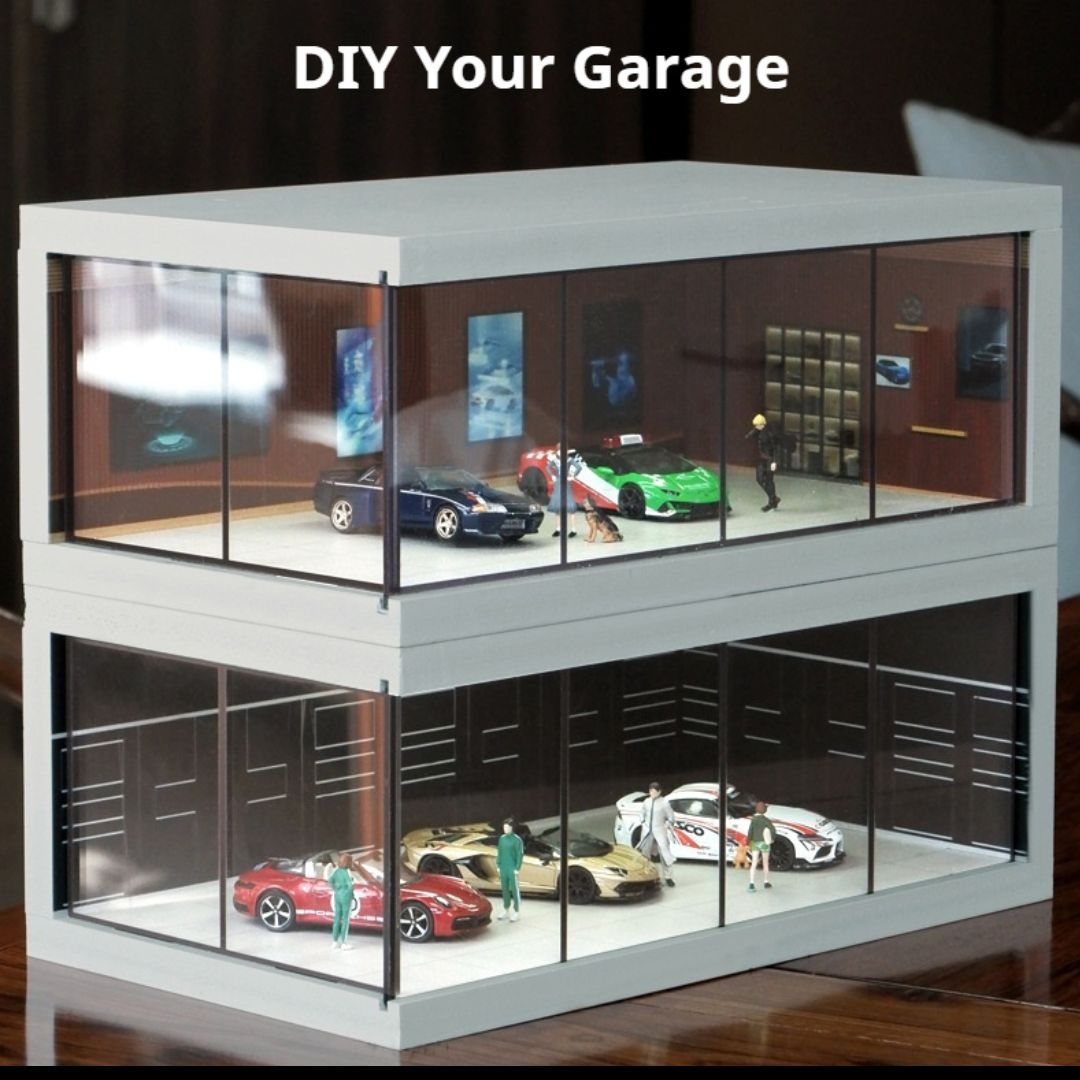 1:64 カーショールーム照明シーンボックス