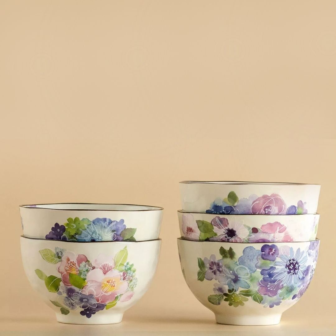 Hanakoubou Rice Bowl Set