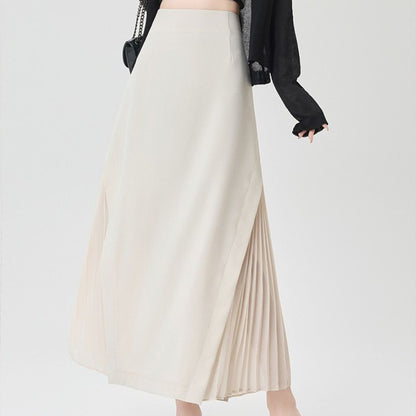 Chiffon Panel Blazer Skirt