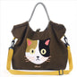 Japanese Cat-Themed Large Capacity Shoulder Bag