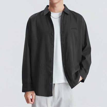 Men’s Casual Tencel Long Sleeve Shirt