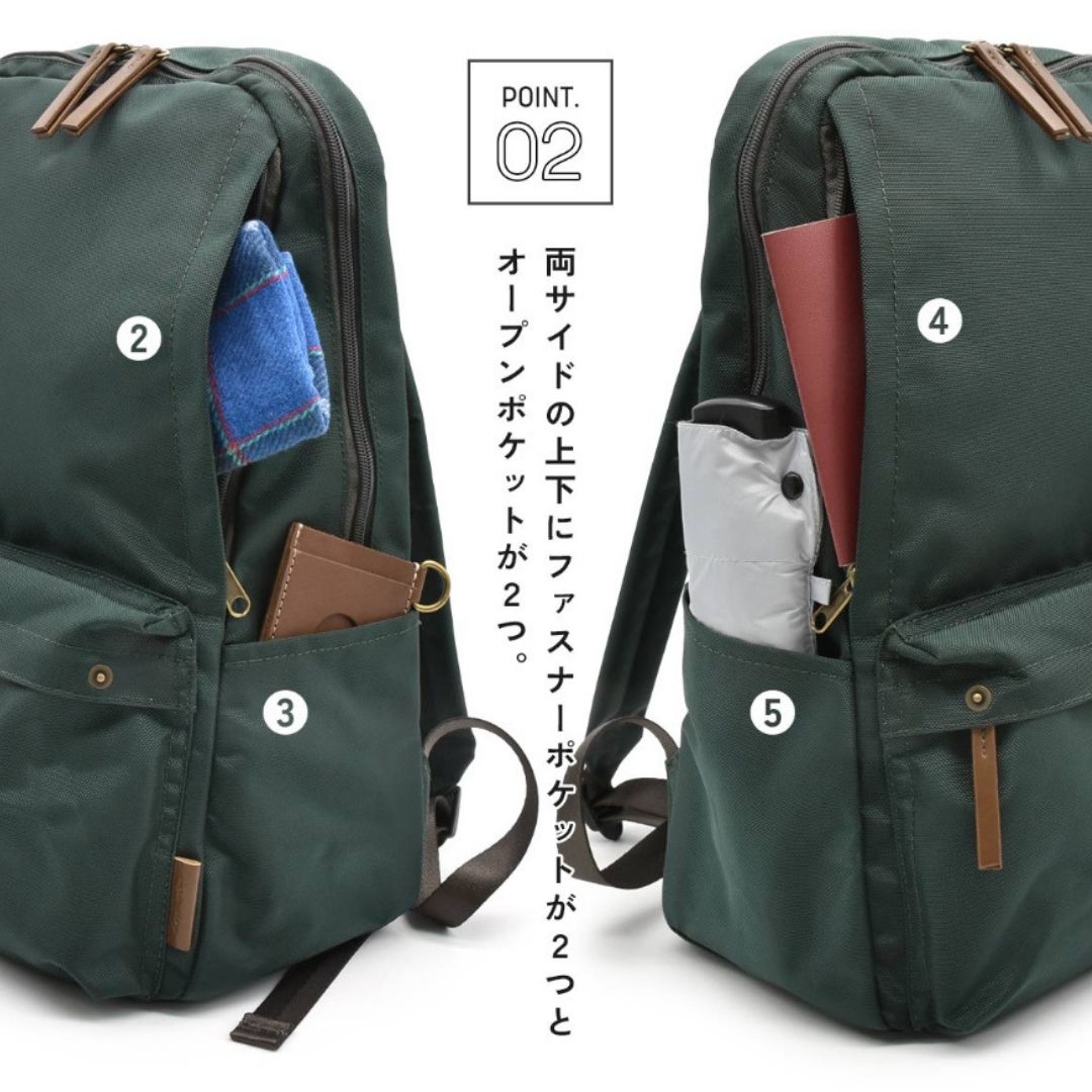 和風軽量防水バックパック 