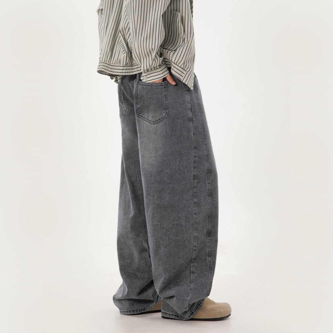 Vintage Washed Oversized Denim Jeans
