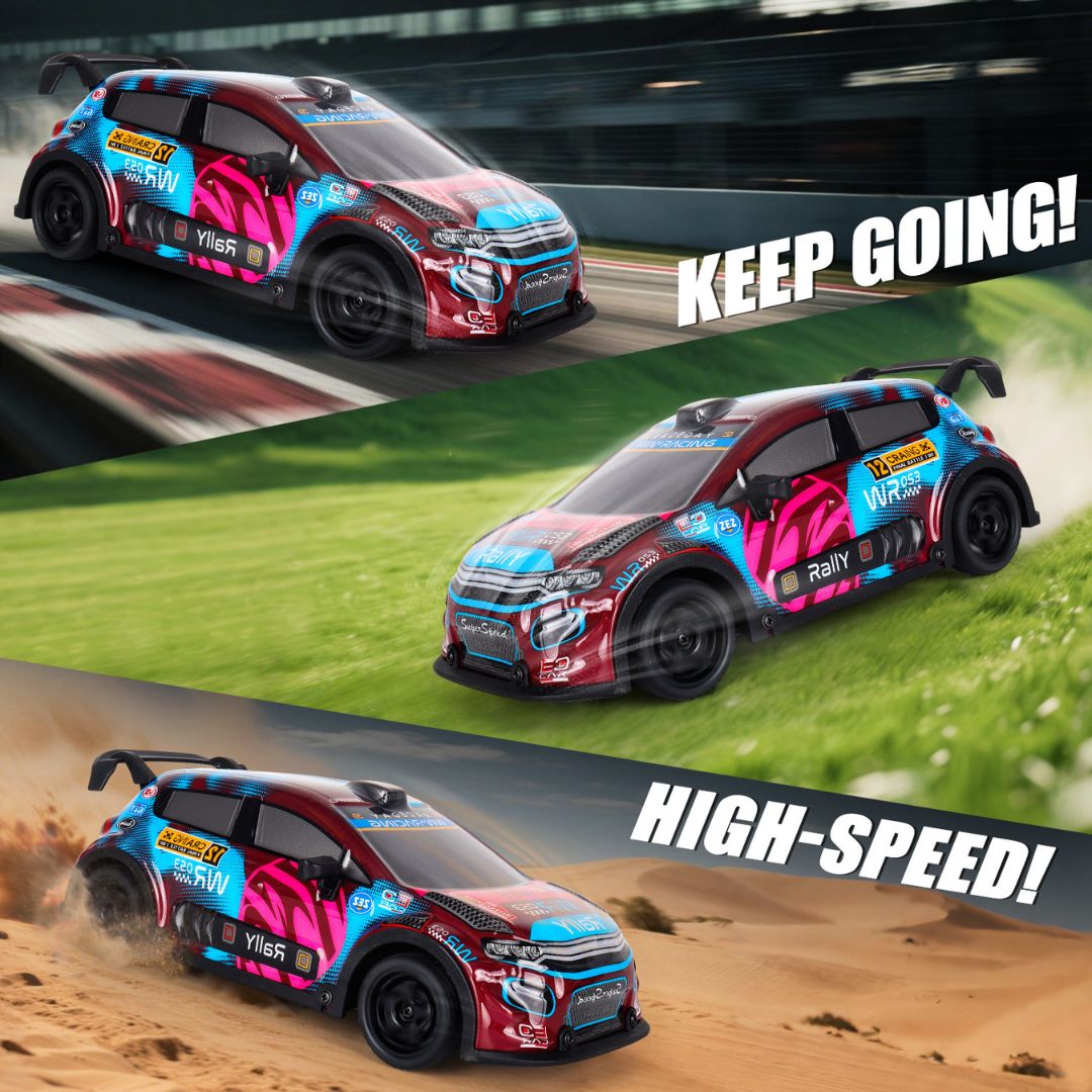 1:18 Scale 4WD High-Speed RC Drift Car with LED Lights