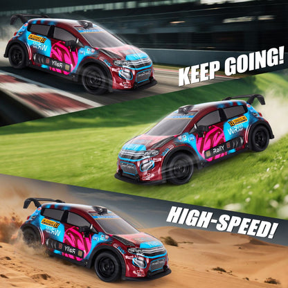 1:18 Scale 4WD High-Speed RC Drift Car with LED Lights