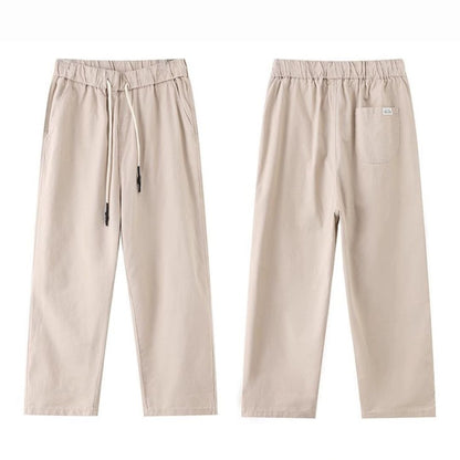 Thin Loose Tapered Cropped Pants
